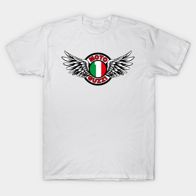 Moto Guzzi wings vintage sign T-Shirt by ploxd